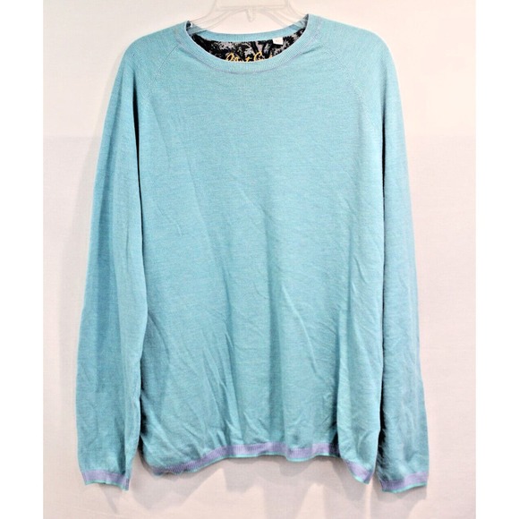 Robert Graham Other - Robert Graham Sweater Mens size XL Sky Blue Crew Long Sleeve